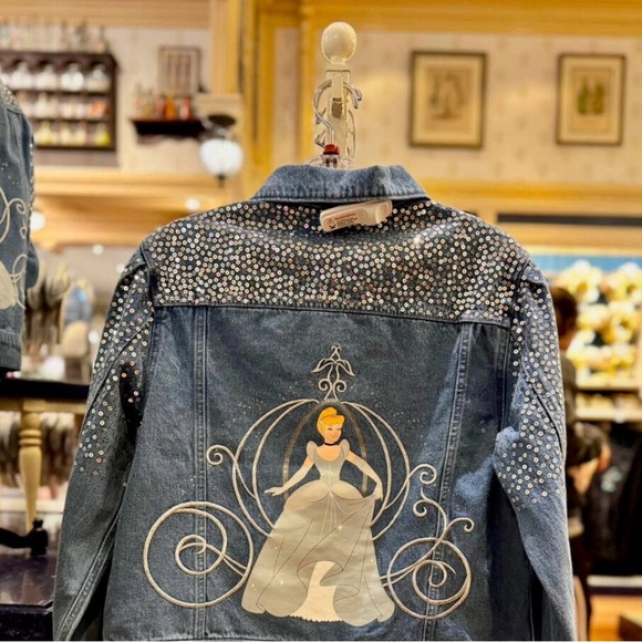 Disney Blue Jean Jacket with Cinderella Design - Picture 6 of 8
